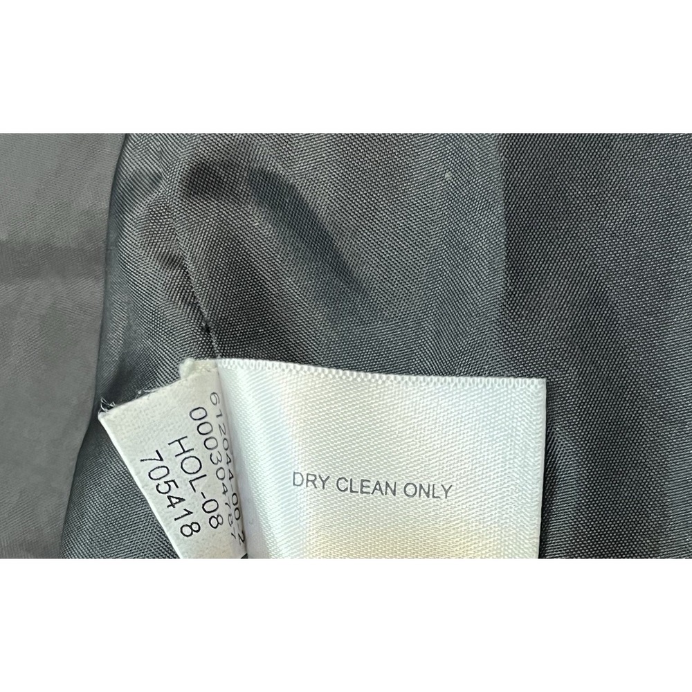 Y2K Old Navy Wool Blend Jacket Mens Large Black Full Zip Classic Outerwear - Picture 6 of 8